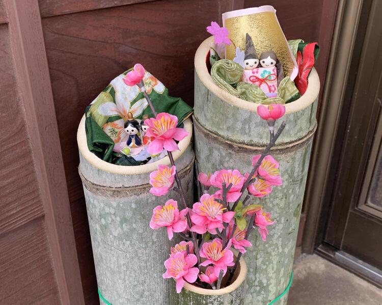 竹筒飾り