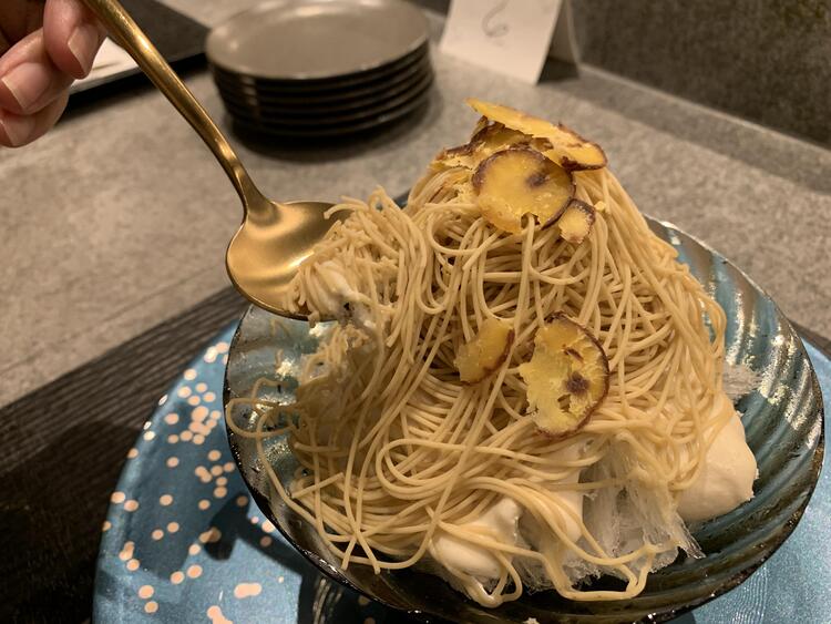 氷菓 和栗かき氷 錦糸モンブラン